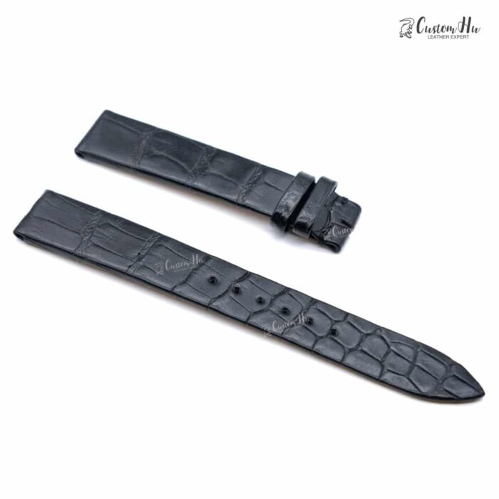 Compatibile con il cinturino Jaeger LeCoultre Reverso Duetto Cinturino in pelle di alligatore da 15 mm 16 mm