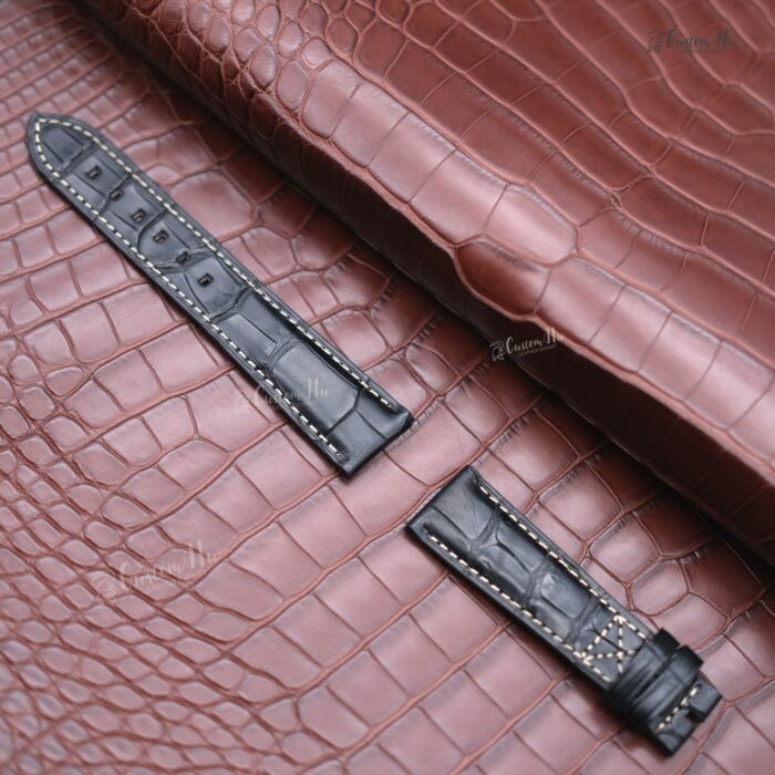 Compatibile con cinturino Patek Philippe Calatrava 21mm Cinturino in pelle di alligatore