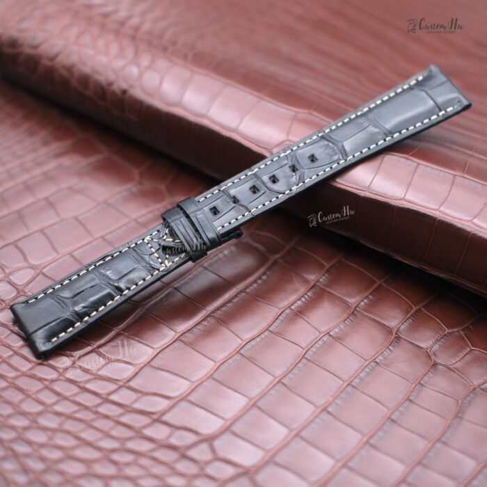 Compatible avec le bracelet Patek Philippe Calatrava Bracelet en cuir d'alligator de 21 mm