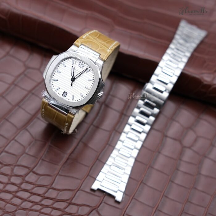 Compatible avec le bracelet Patek Philippe Nautilus 7010R Bracelet en alligator 21 mm