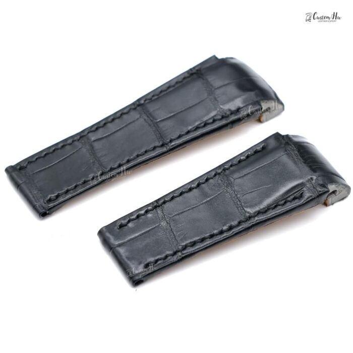 Compatible avec le bracelet CORUM ADMIRAL 45 Bracelet cuir alligator 21x26mm