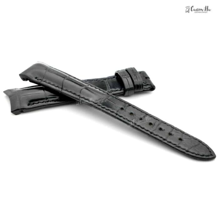 Kompatibel med Glashütte Original Senator Perpetual strap 19mm Alligator strap