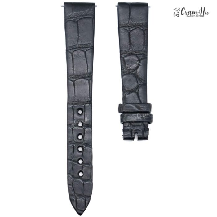 Compatível com pulseira Blancpain Villeret Ultraplate 15mm pulseira de couro de crocodilo