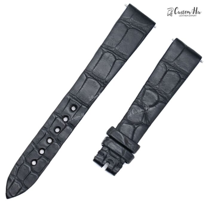 Compatible avec le bracelet Blancpain Villeret Ultraplate Bracelet en cuir d'alligator 15 mm
