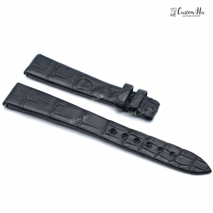 Kompatibel mit Blancpain Villeret Ultraplate Armband 15 mm Alligatorlederarmband