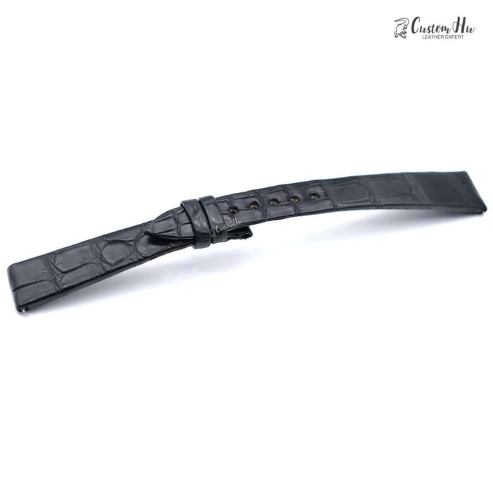 Compatível com pulseira Blancpain Villeret Ultraplate 15mm pulseira de couro de crocodilo