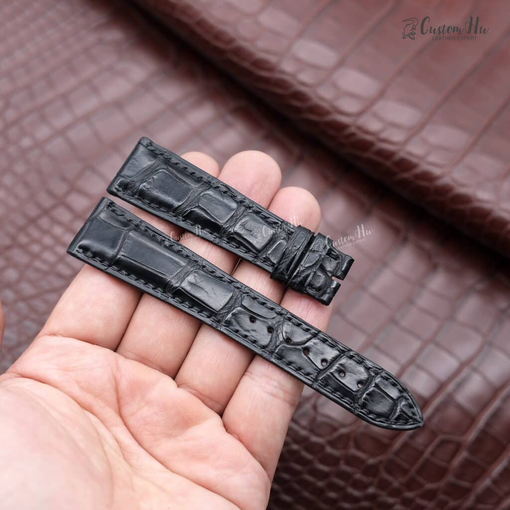 Kompatibel mit Jaeger LeCoultre Master Geographic Strap 20 mm Alligatorlederarmband