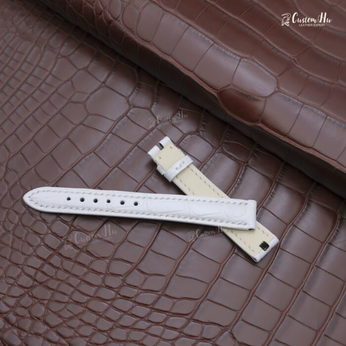 Compatibile con cinturino in pelle di alligatore Chopard Happy Diamonds Strap 14mm