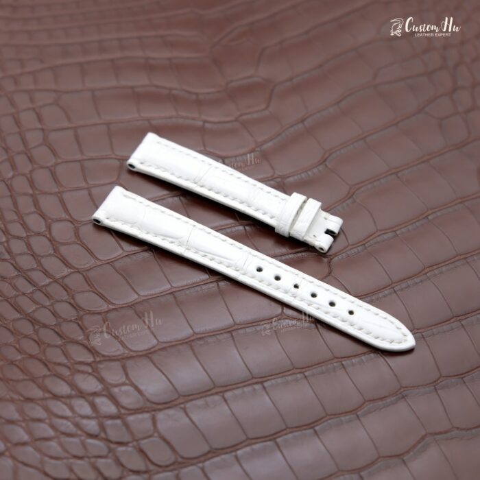 Compatibile con cinturino in pelle di alligatore Chopard Happy Diamonds Strap 14mm