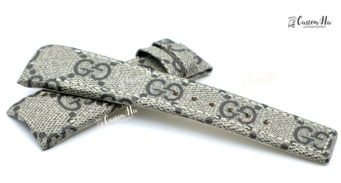 Kompatibel Gucci 114 2 klockarmband 26mm Läderarmband