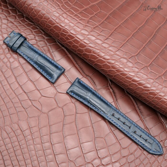 Kompatibles Ulysse Nardin Armband 20 mm Alligatorlederarmband