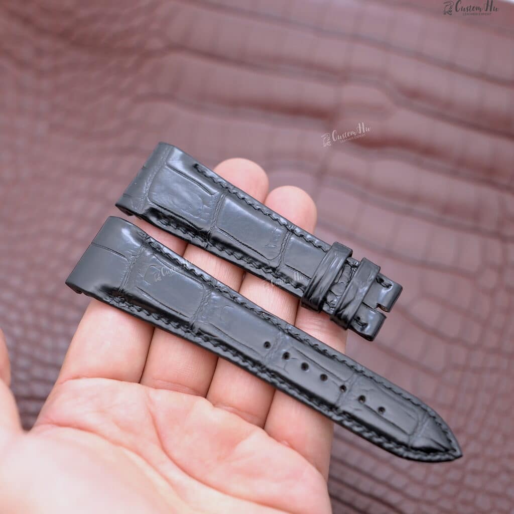 Ulysse Nardin Quadrato Dual Time-Armband Ulysse Nardin Quadrato Dual Time-Armband 24-mm-Alligatorlederarmband