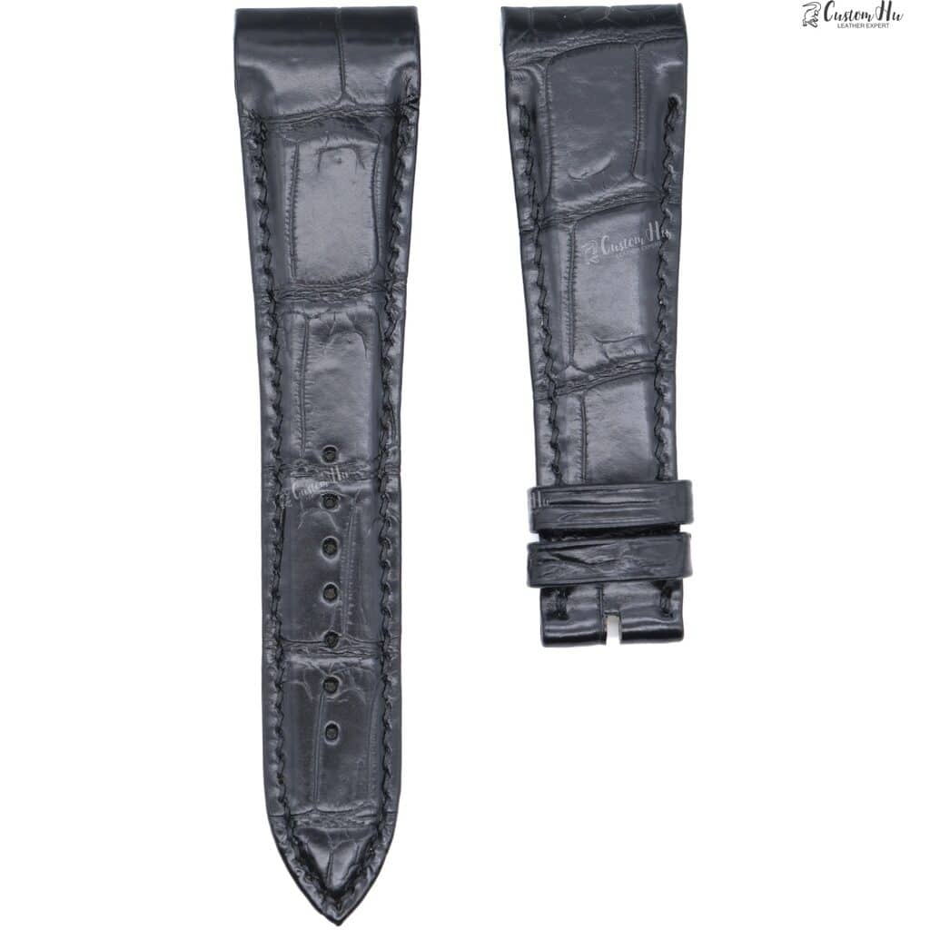 Ulysse Nardin Quadrato Dual Time Armband 24 mm Alligatorlederarmband