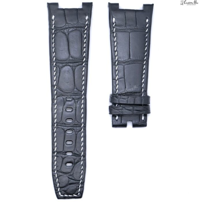 Kompatibel mit IWC Ingenieur AMG Armband 30 mm Alligatorlederarmband
