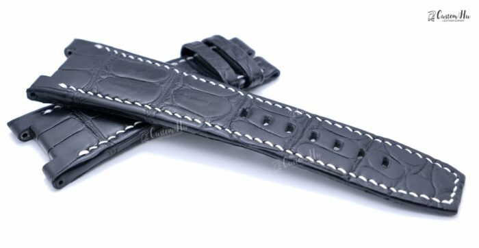 Compatible avec le bracelet IWC Ingenieur AMG Bracelet en cuir d'alligator 30 mm