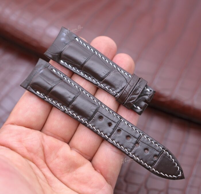 Bracelet Breguet Type Xxi Bracelet en cuir d'alligator 22 mm