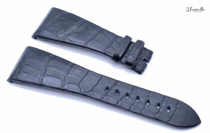 Compatible avec le bracelet Bvlgari Octo Bracelet en cuir d'alligator de 30 mm
