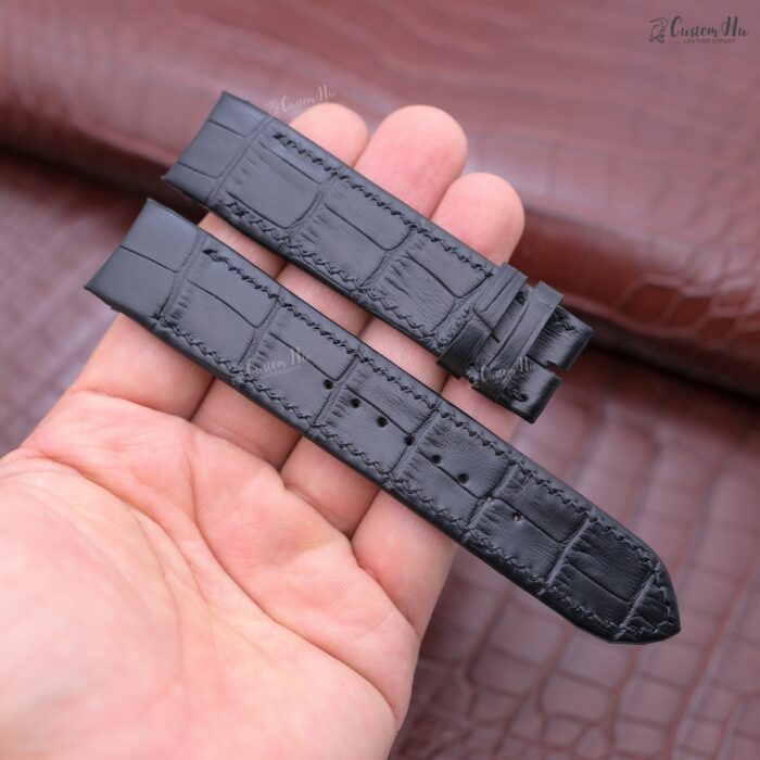 Compatible avec le bracelet Jaeger LeCoultre Polaris Bracelet en cuir d'alligator 21 mm