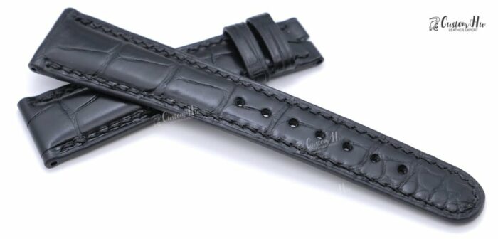 Een LangeSöhne Datograph horlogeband 20 mm alligator lederen band