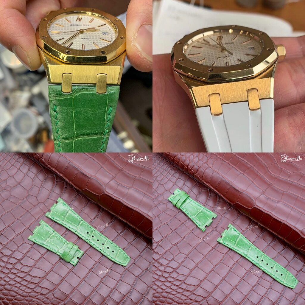 Aangepaste lederen horlogeband customhu