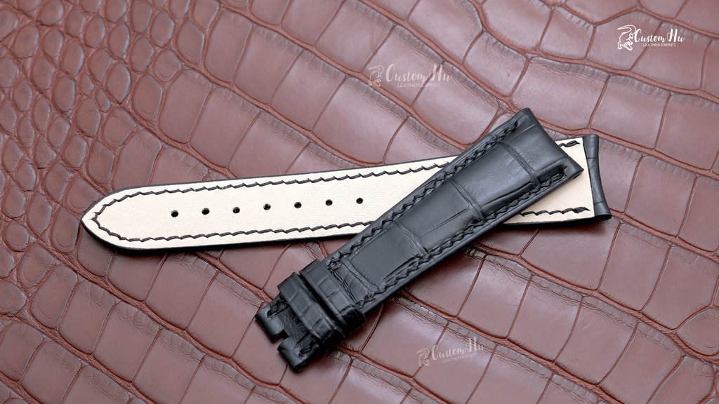 kompatibel Rolex Cellini Time Strap 20mm Alligator Læderrem
