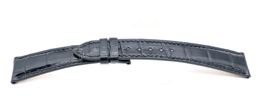 Correa de piel de cocodrilo compatible con Rolex Cellini Time Strap de 20 mm