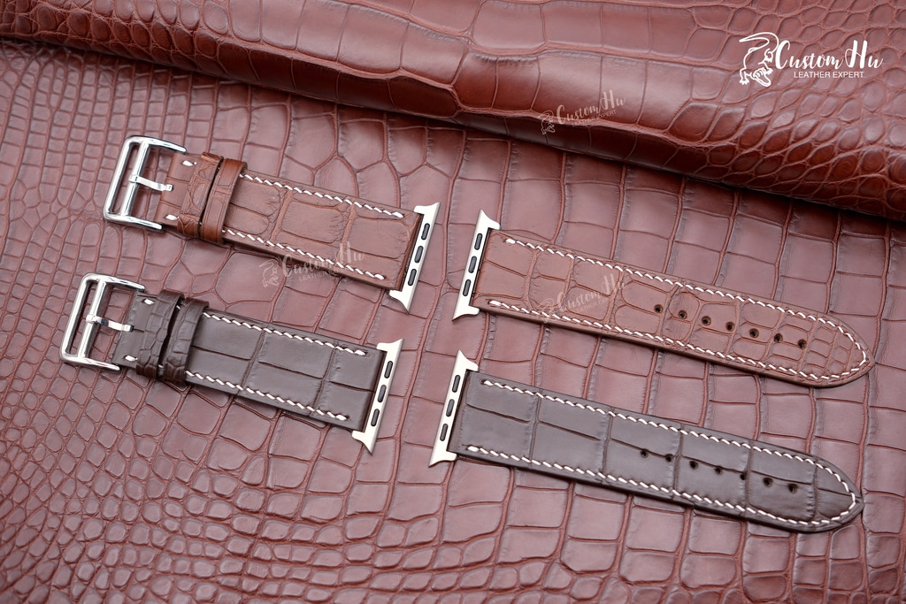 Alligator-Apple-Watch-Armband 44 mm, 42 mm, 40 mm, 38 mm