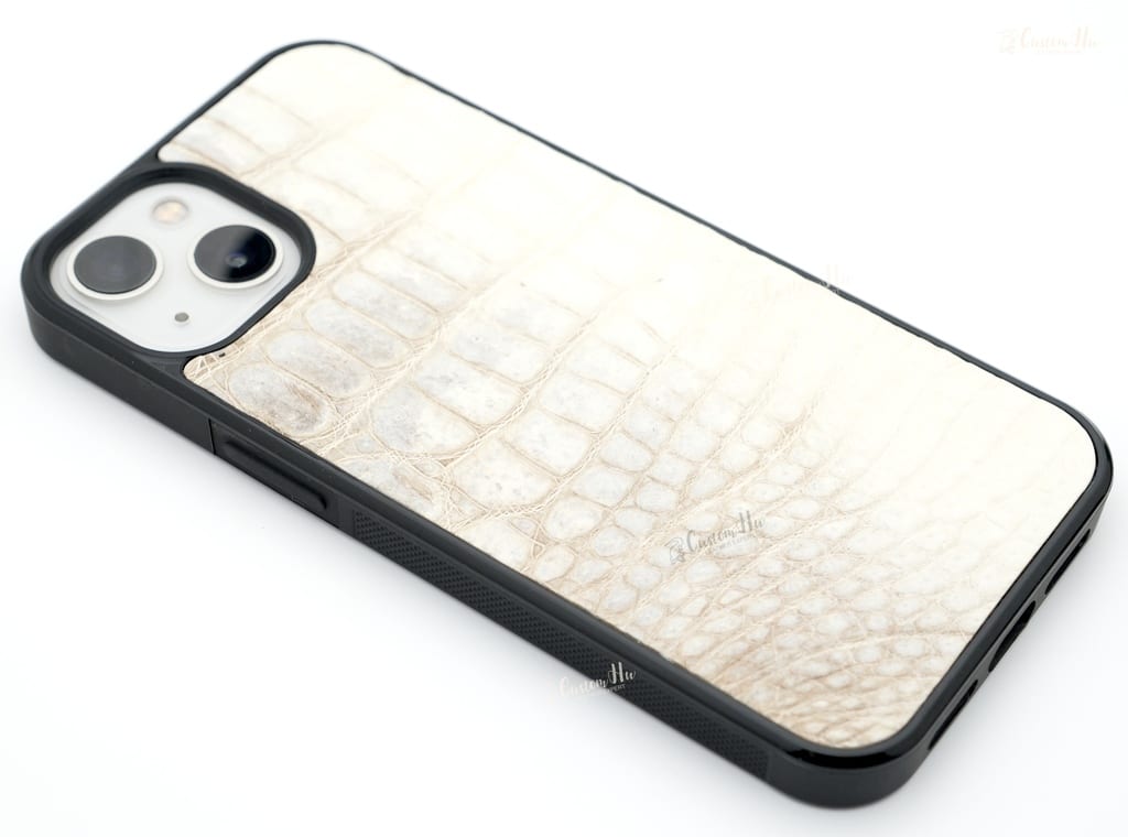 Funda de piel personalizada para iPhone serie 13 14 Pro Max piel de cocodrilo