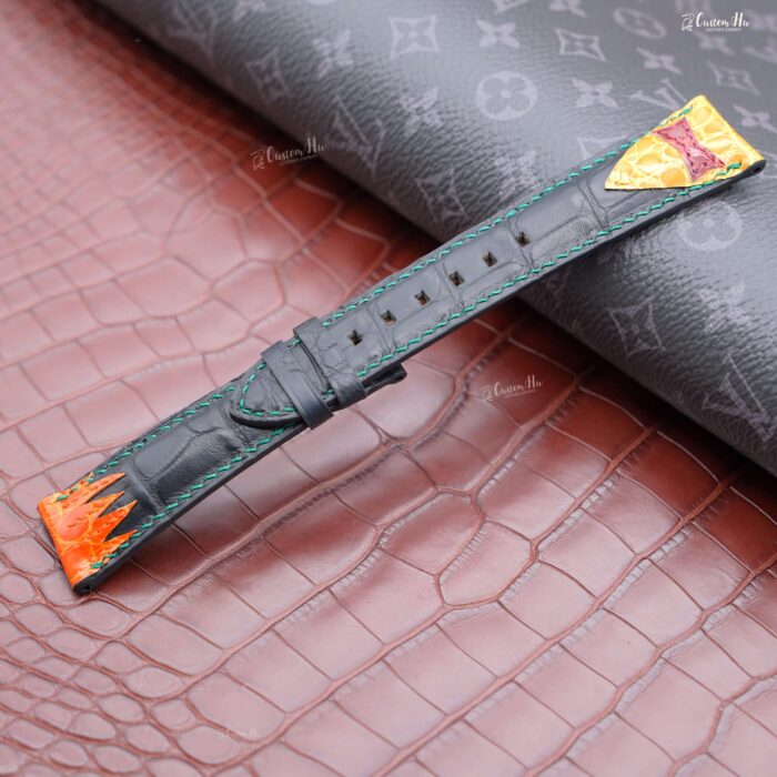 Kompatibel mit Konstantin Chaykin Joker-Armband 21 mm Alligatorlederarmband