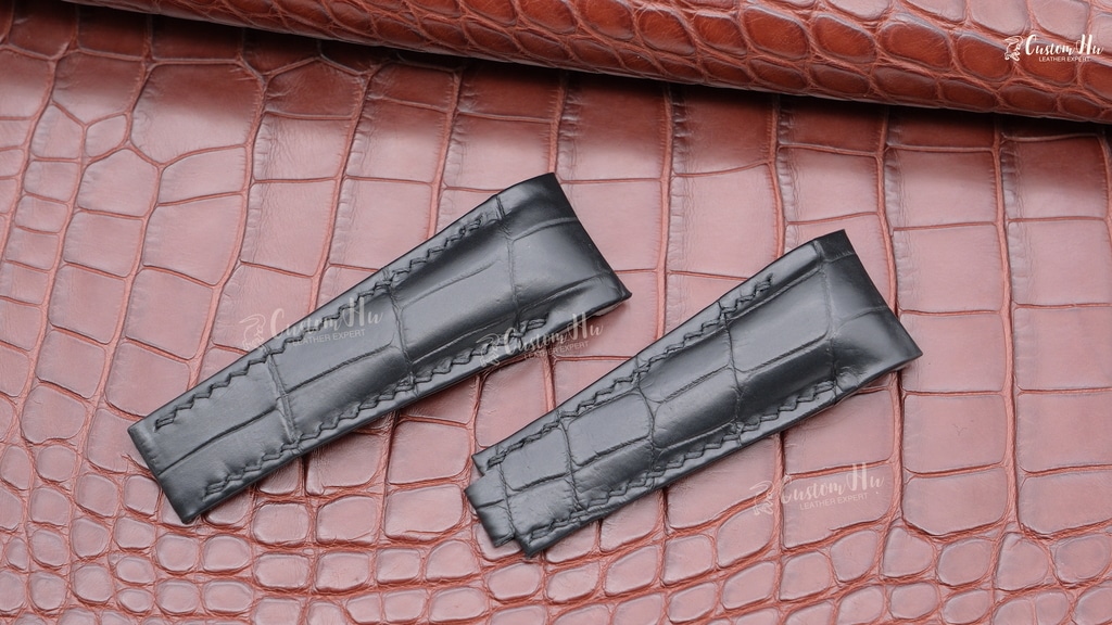 Rolex Sky Dwelle strap 20mm 21mm Alligator Leather strap
