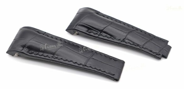 Rolex Sky Dwelle strap 20mm 21mm Alligator Leather strap