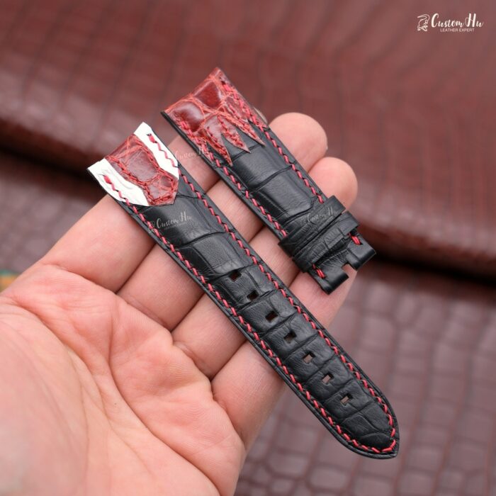 Compatible avec le bracelet Konstantin Chaykin Joker Bracelet en cuir d'alligator 21 mm