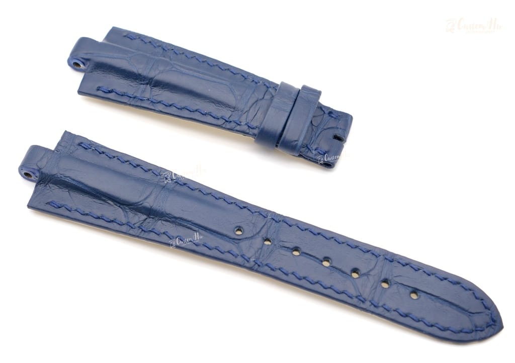 Bracelet Bvlgari Diagono 21mm 22mm Bracelet en cuir d'alligator