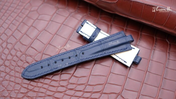 Bvlgari Diagono strap 21mm 22mm Alligator leather strap