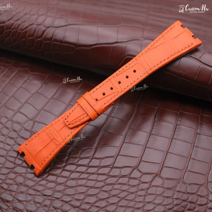 AudemarsPiguet RoyalOak Bracelet de montre 26 mm Bracelet en cuir d'alligator