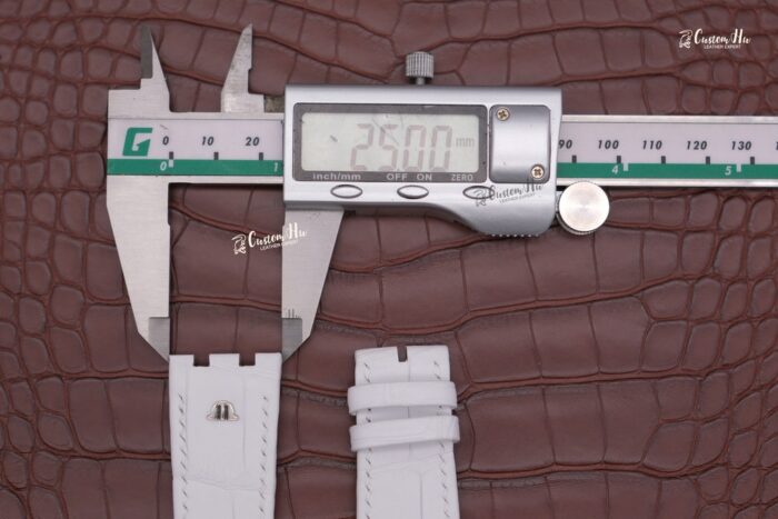 Compatibel met Maurice Lacroix AIKON horlogeband 25 mm Alligator lederen band
