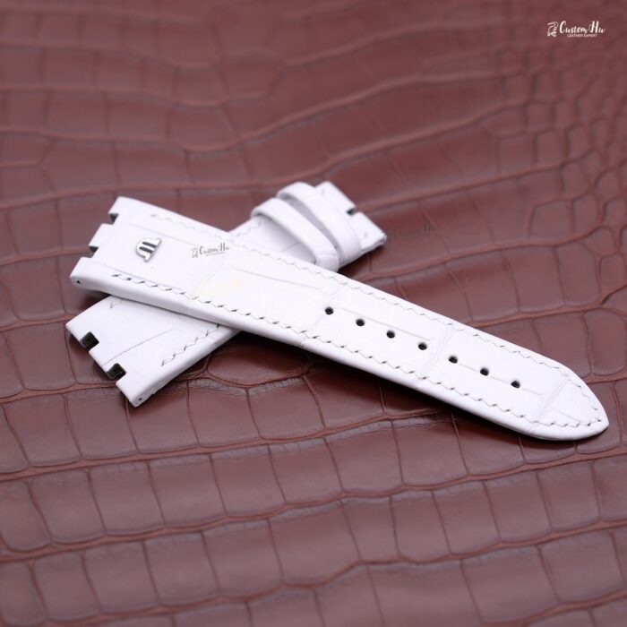 Compatibile con il cinturino dell'orologio Maurice Lacroix AIKON Cinturino in pelle di alligatore da 25 mm