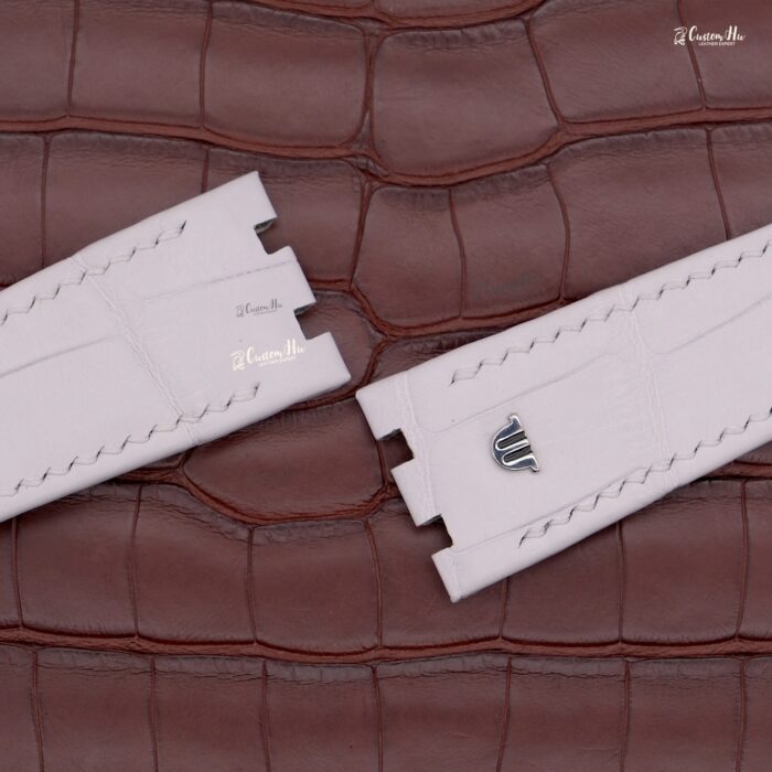 Compatibile con il cinturino dell'orologio Maurice Lacroix AIKON Cinturino in pelle di alligatore da 25 mm
