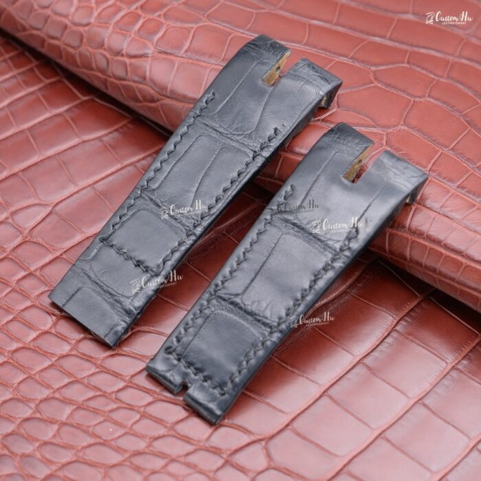 Compatible avec le bracelet de montre Roger Dubuis Excalibur Bracelet en cuir d'alligator 26 mm