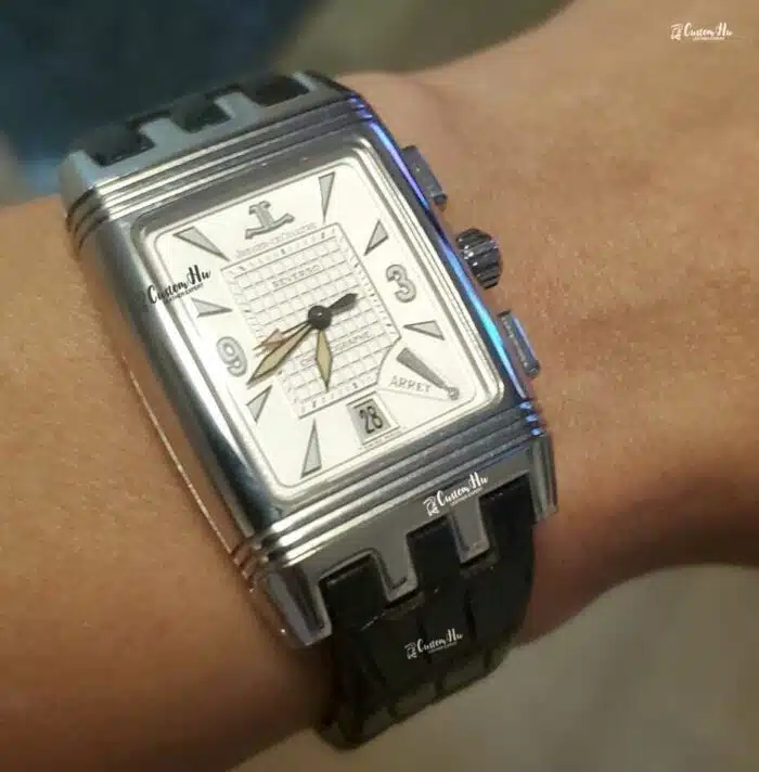 Jaeger LeCoultre Reverso Duetto-band 18 mm 16 mm Struisvogelleer Alligatorband