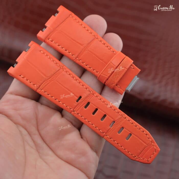 Bracelet de montre AP Royal Oak 30 mm Bracelet à dégagement rapide blanc orange bleu