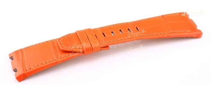 AP Royal Oak Uhrenarmband 30 mm Schnellverschlussarmband weiß orange blau