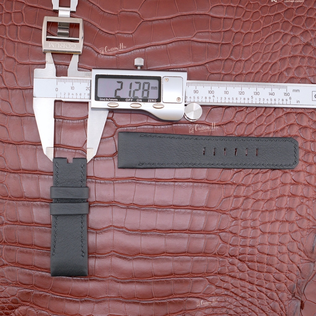 Corum Ti Bridge-Armband, 237 mm, Alligatorleder