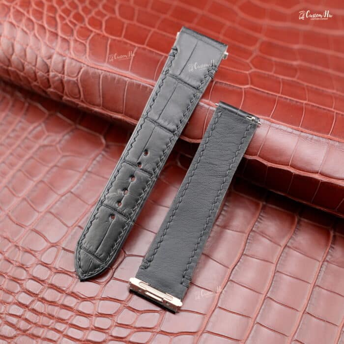 Cartier Santos WSSA0018 Armband 21 mm 18 mm Alligatorlederarmband