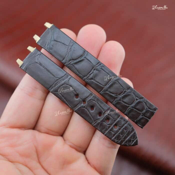 Omega DeVille Ladymatic Armband 16 mm Alligatorlederarmband