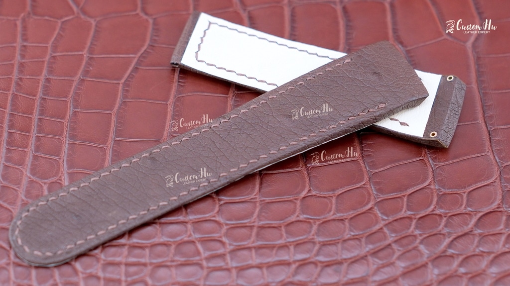 Ebel Brasilia-Armband, 23 mm Kalbsleder, Straußenleder