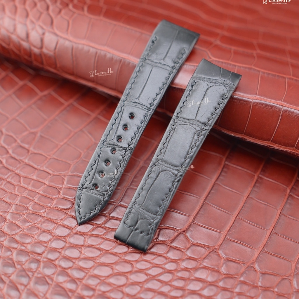 Blancpain Léman-Armband 22 mm Alligatorlederarmband