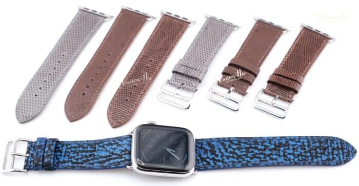 Bracelet de montre Apple Alligator 45mm42mm 40mm38mm Bracelet en cuir alligator