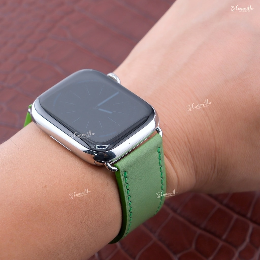 Apple Watch 스트랩 새로운 Apple Watch 가죽 스트랩 퀵 디스커넥트 자석 가죽 스트랩