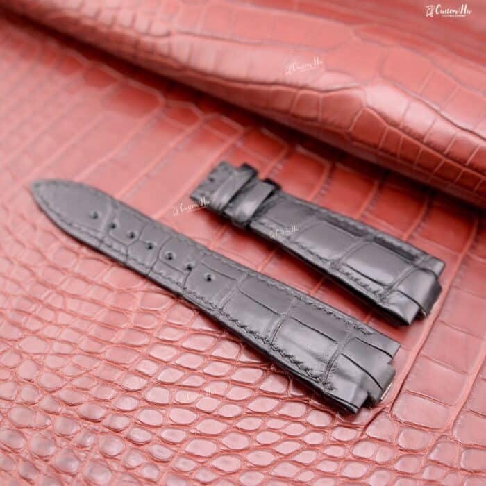 Cinturino Ulysse Nardin Marine 25mm Cinturino in pelle di alligatore